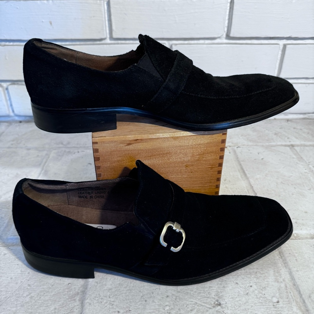 Fratelli Black Suede Men’s Slip-On Loafer Size 9M